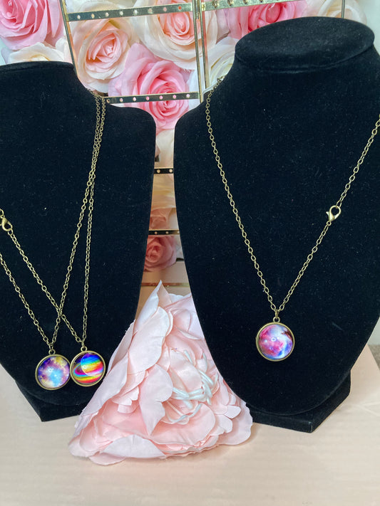 Galaxy Pendant Necklace Collection